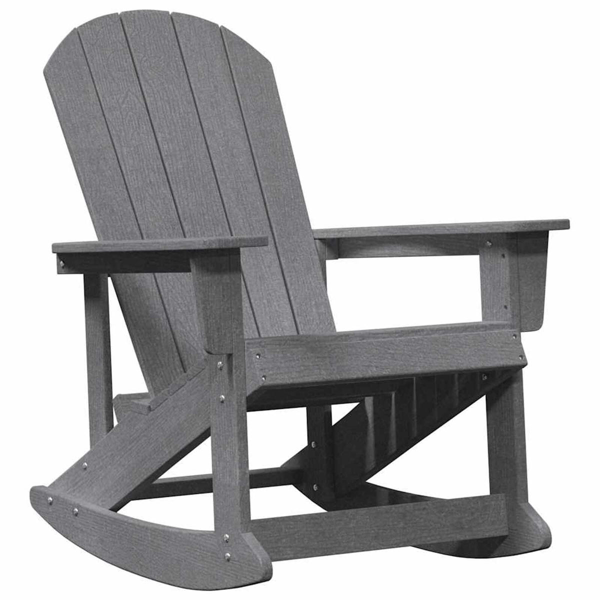 Wooden Garden Rocking Armchair Adirondack 73.5cm Wide - Vantage Home