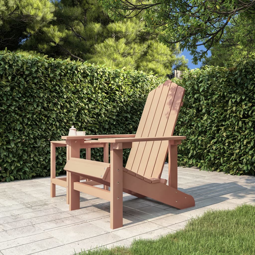 Wooden Garden Rocking Armchair Adirondack 73cm Wide - Vantage Home