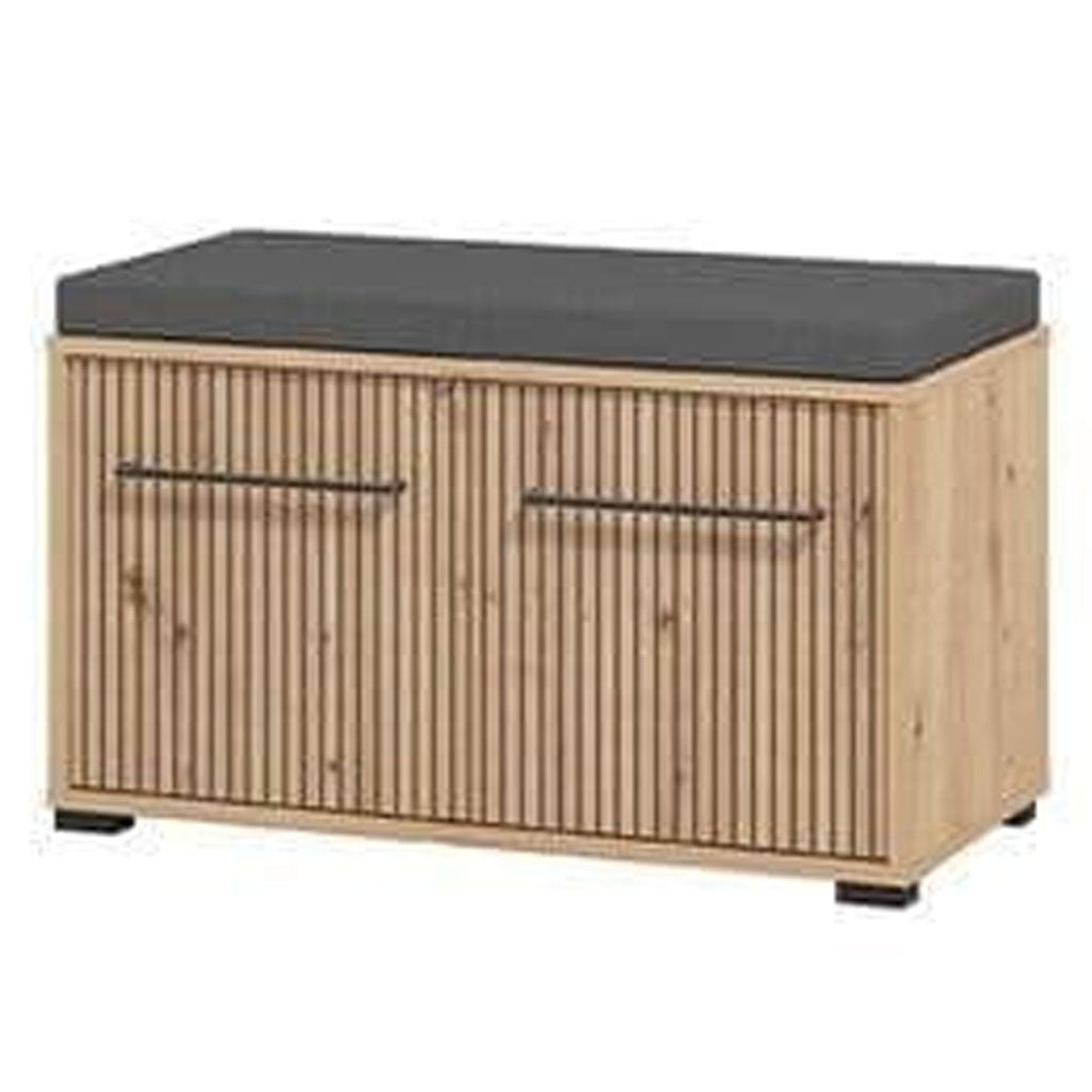 Wooden Hallway Seating Bench With 2 Doors - Lititz