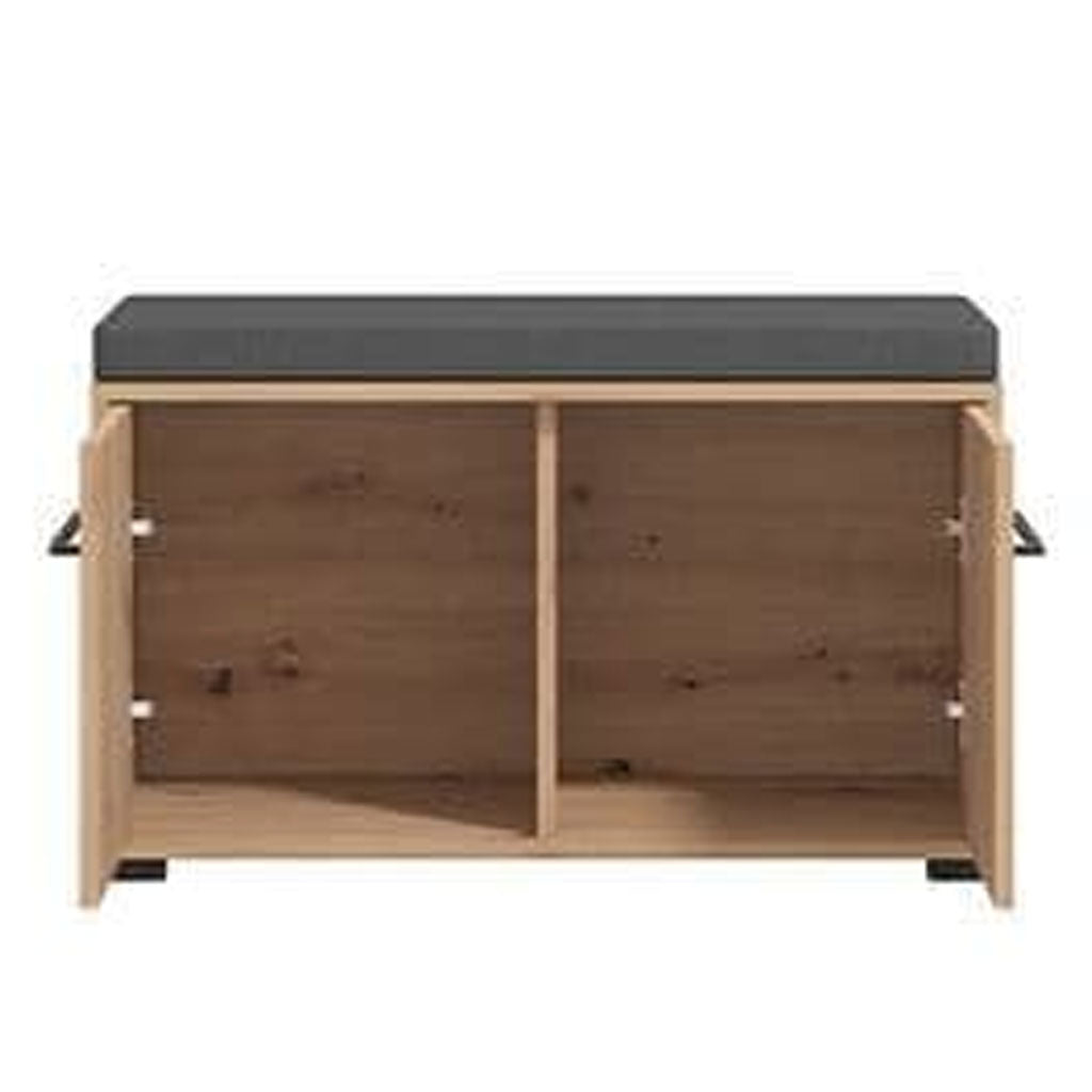 Wooden Hallway Seating Bench With 2 Doors - Lititz