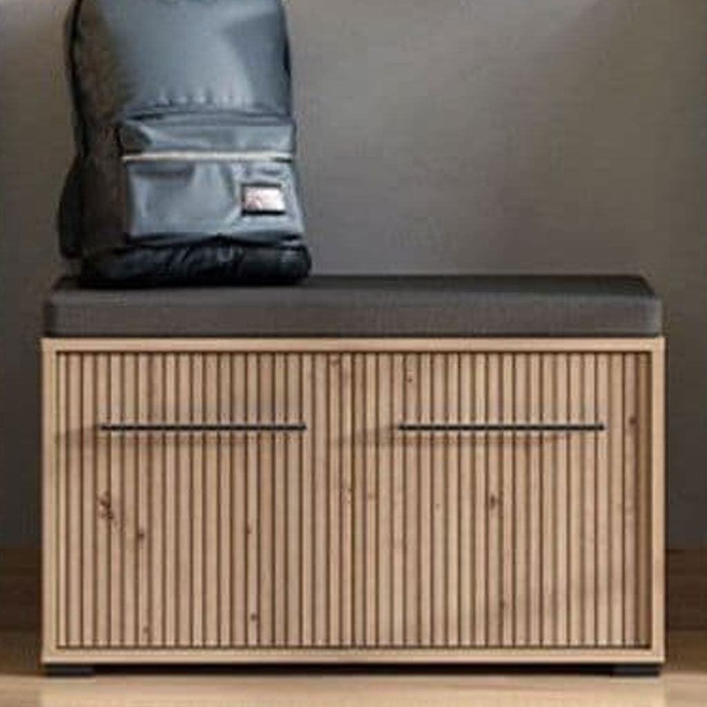 Wooden Hallway Seating Bench With 2 Doors - Lititz