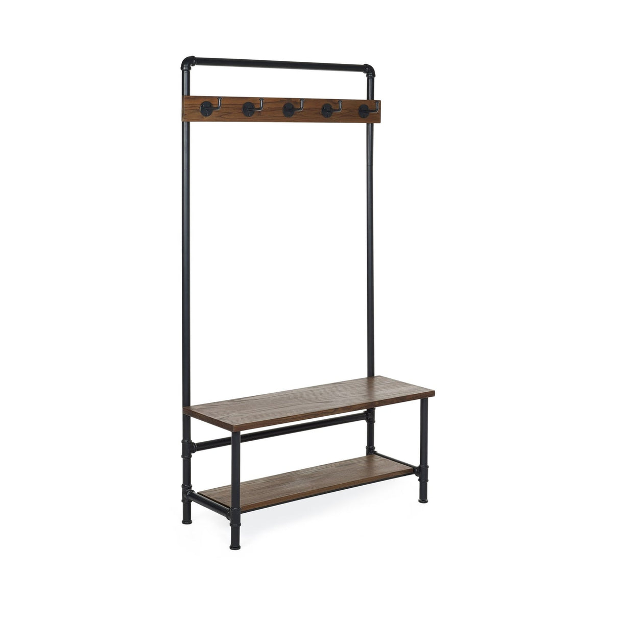 Wooden Hallway Stand With Bench - Boston