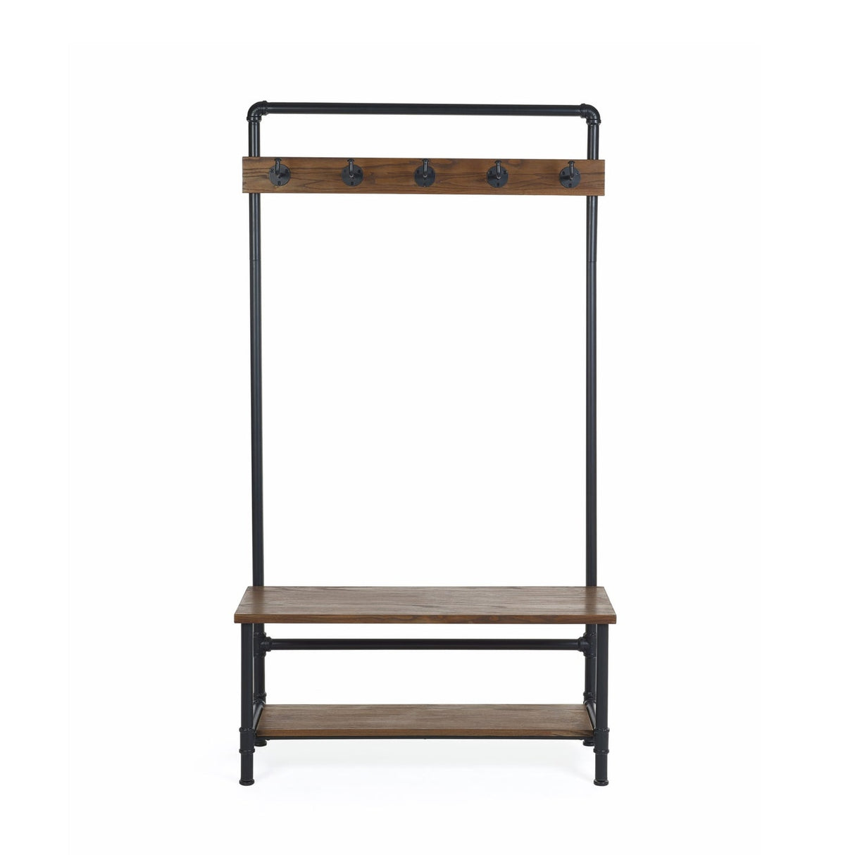 Wooden Hallway Stand With Bench - Boston