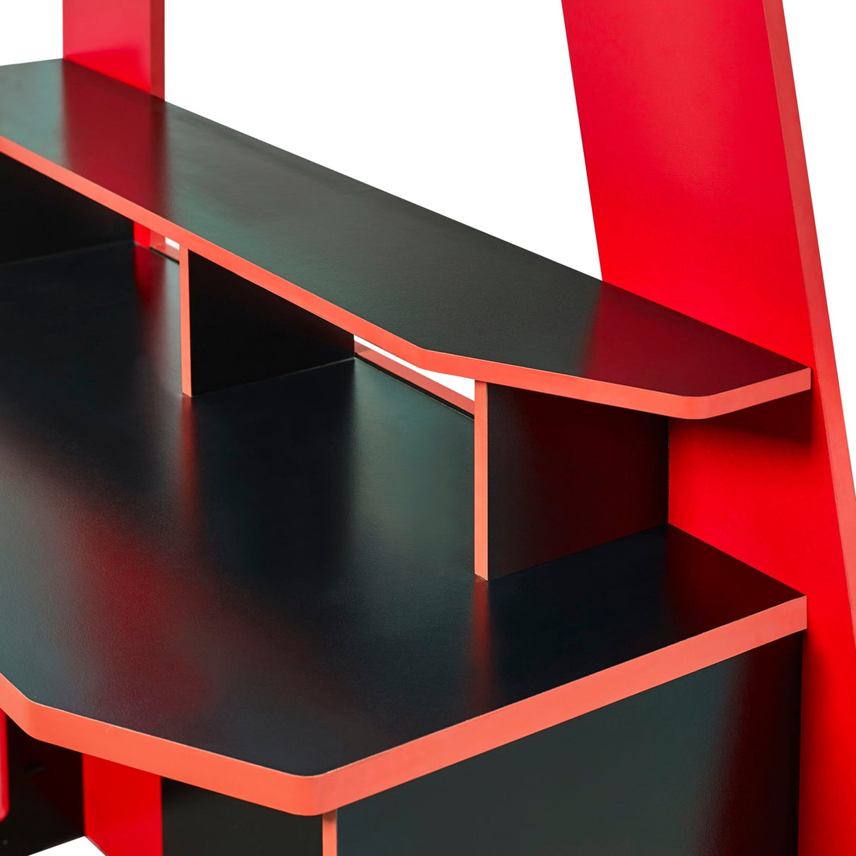 Wooden High Sleeper Bed With Gaming Desk - Eagle