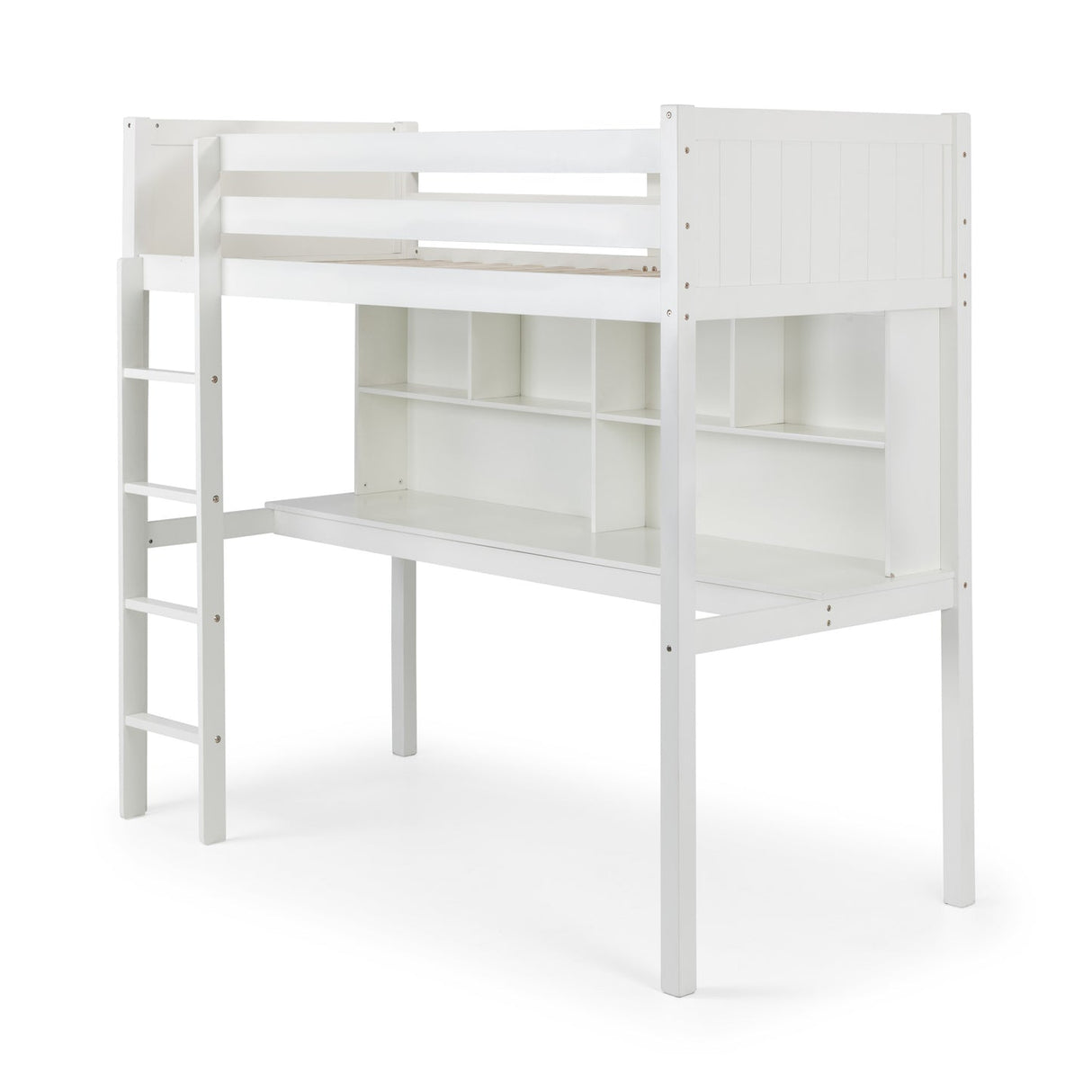 Wooden High Sleeper Bed With Ladder - Titan
