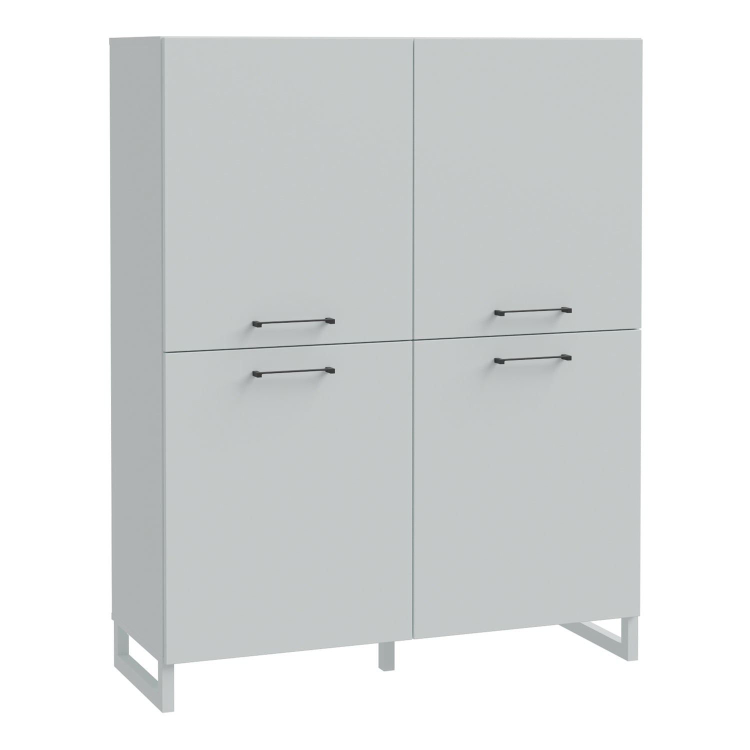 Wooden Highboard With 4 Doors - Sali