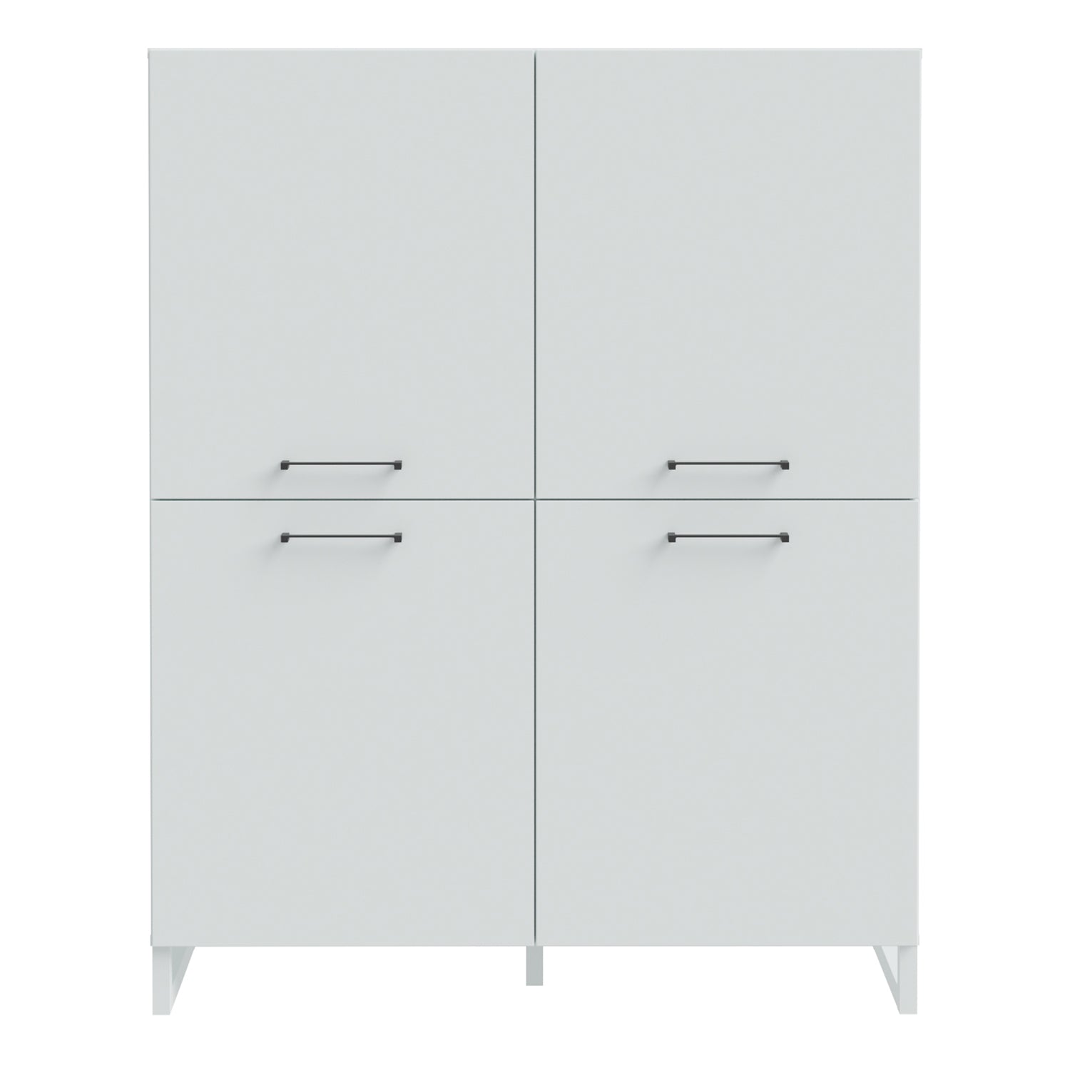 Wooden Highboard With 4 Doors - Sali