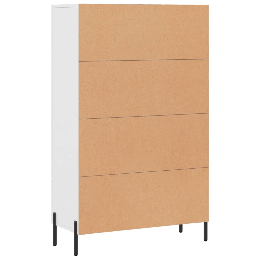 Wooden Highboard 69.5cm Wide With 2 Doors 1 Drawer - Vantage Home