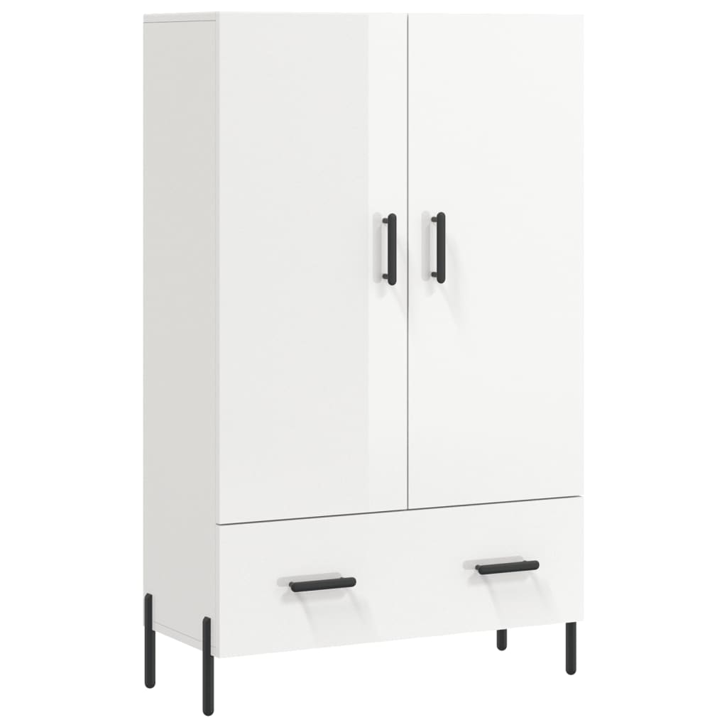 Wooden Highboard 69.5cm Wide With 2 Doors 1 Drawer - Vantage Home