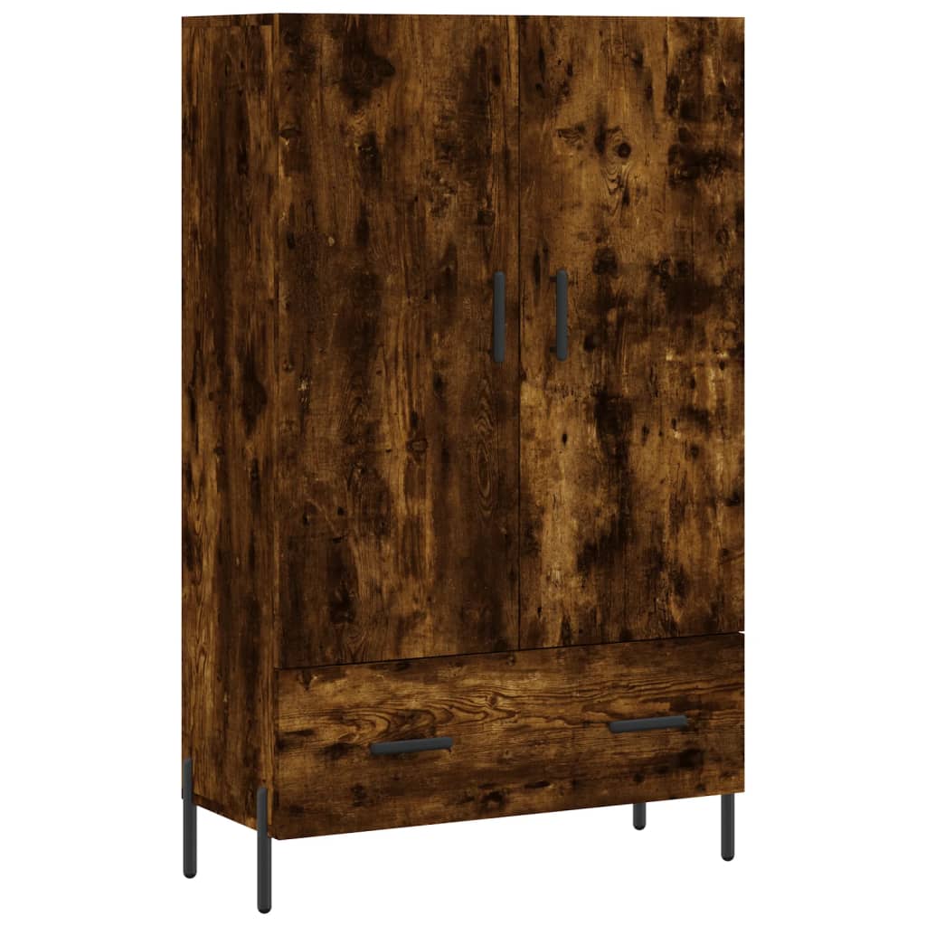 Wooden Highboard 69.5cm Wide With 2 Doors 1 Drawer - Vantage Home