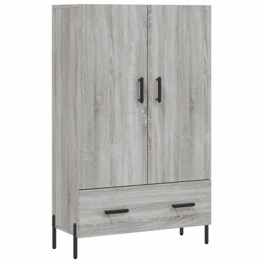 Wooden Highboard 69.5cm Wide With 2 Doors 1 Drawer - Vantage Home