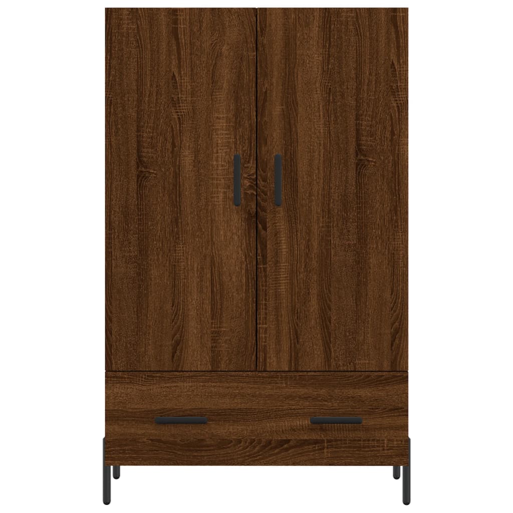 Wooden Highboard 69.5cm Wide With 2 Doors 1 Drawer - Vantage Home