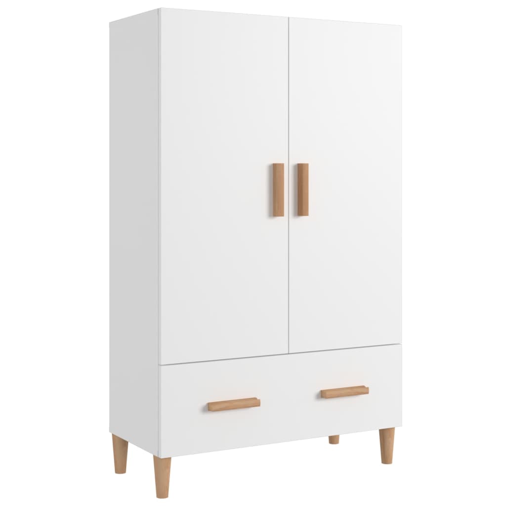 Wooden Highboard 70cm Wide With 2 Doors 1 Drawer - Vantage Home