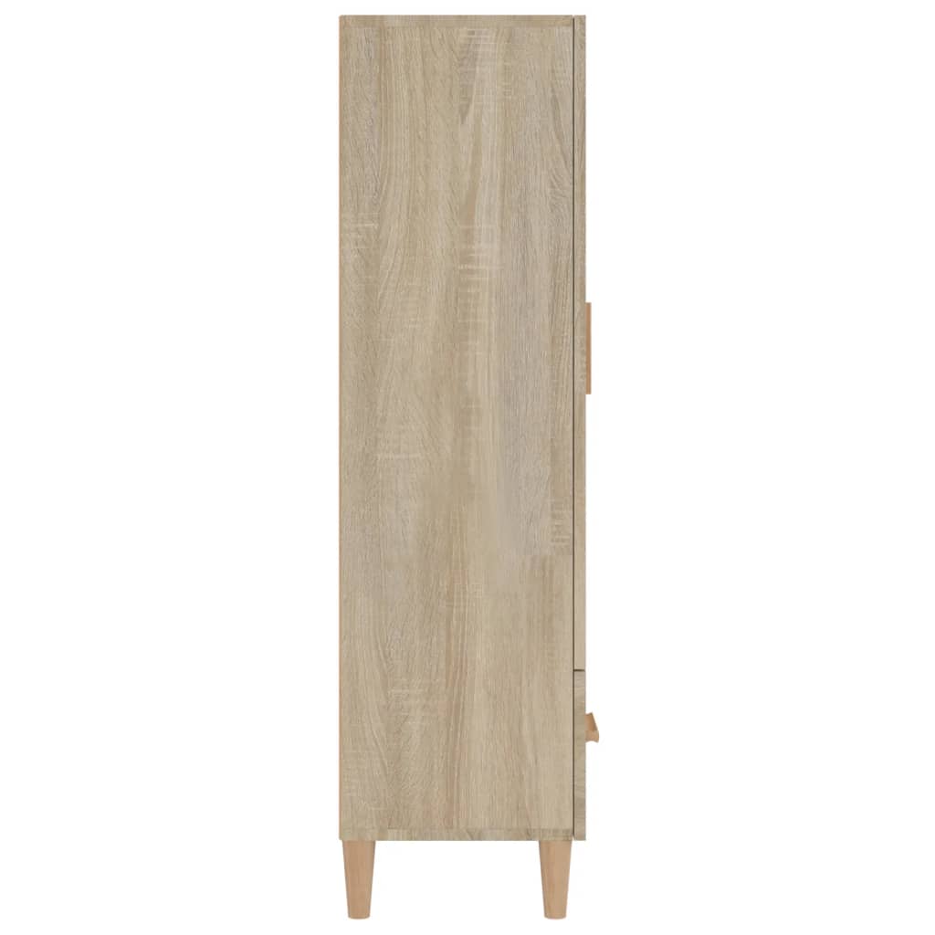 Wooden Highboard 70cm Wide With 2 Doors 1 Drawer - Vantage Home