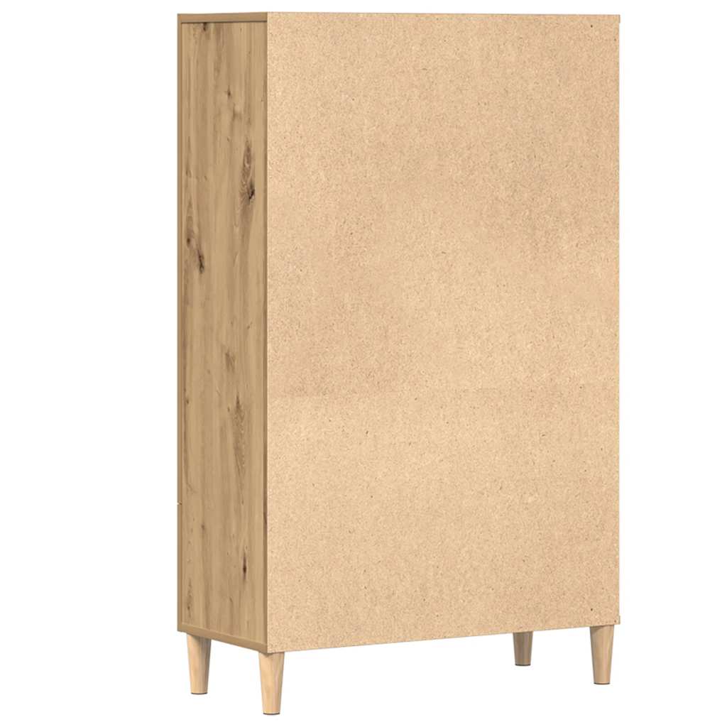 Wooden Highboard 70cm Wide With 2 Doors 1 Drawer - Vantage Home
