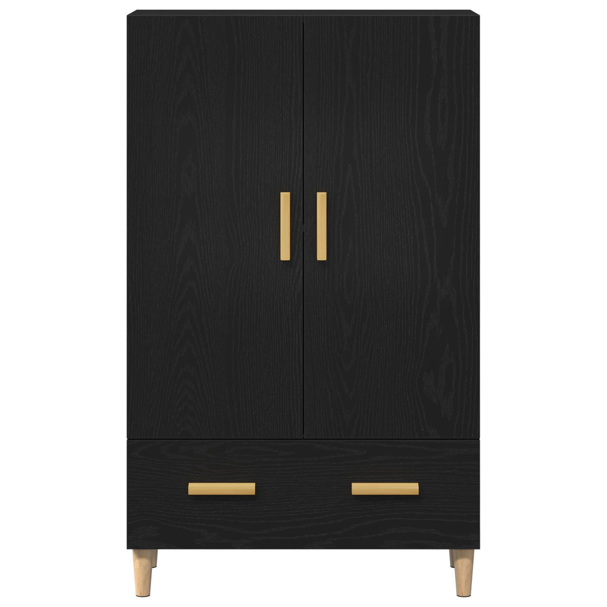 Wooden Highboard 70cm Wide With 2 Doors 1 Drawer - Vantage Home