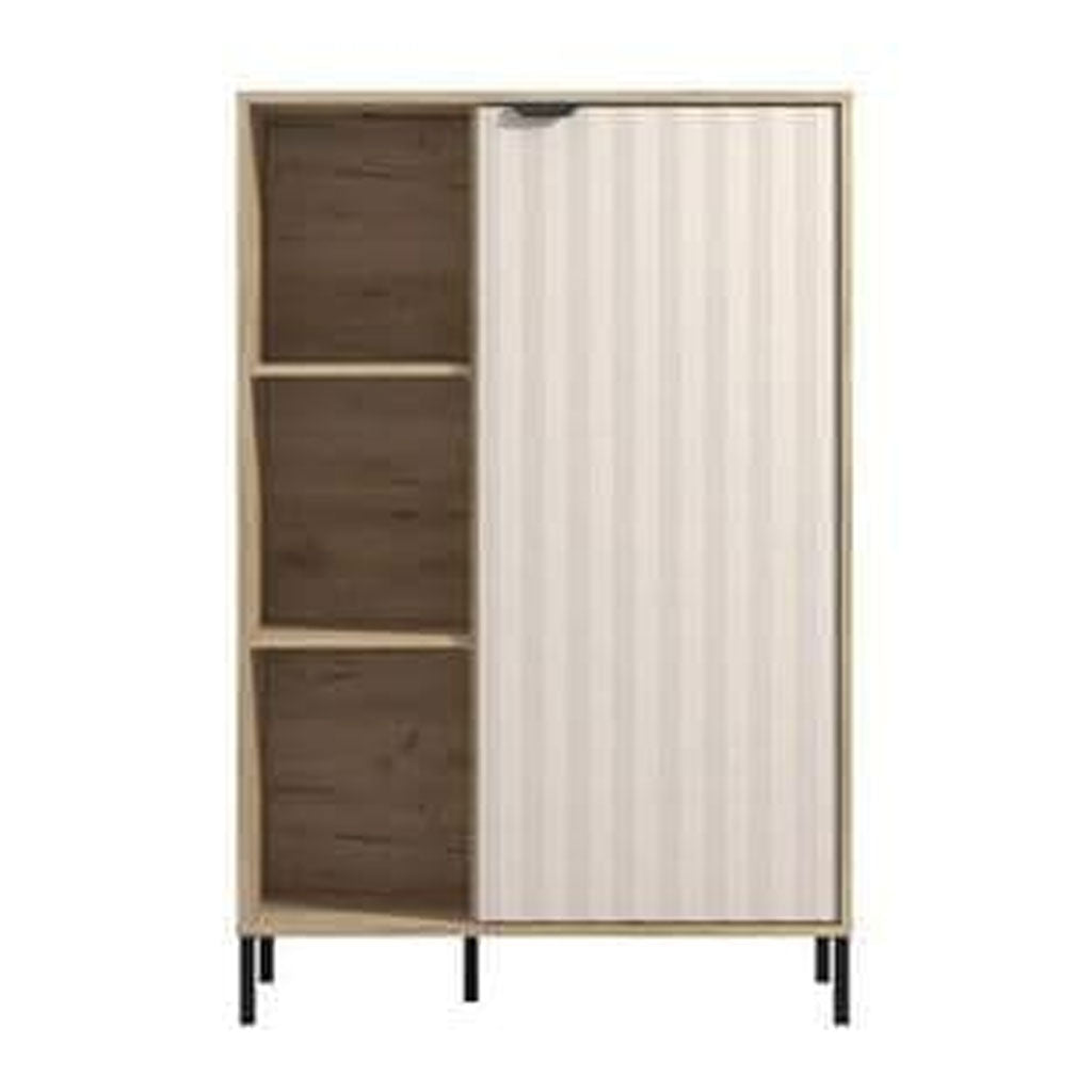 Wooden Highboard With 1 Door - Evanston