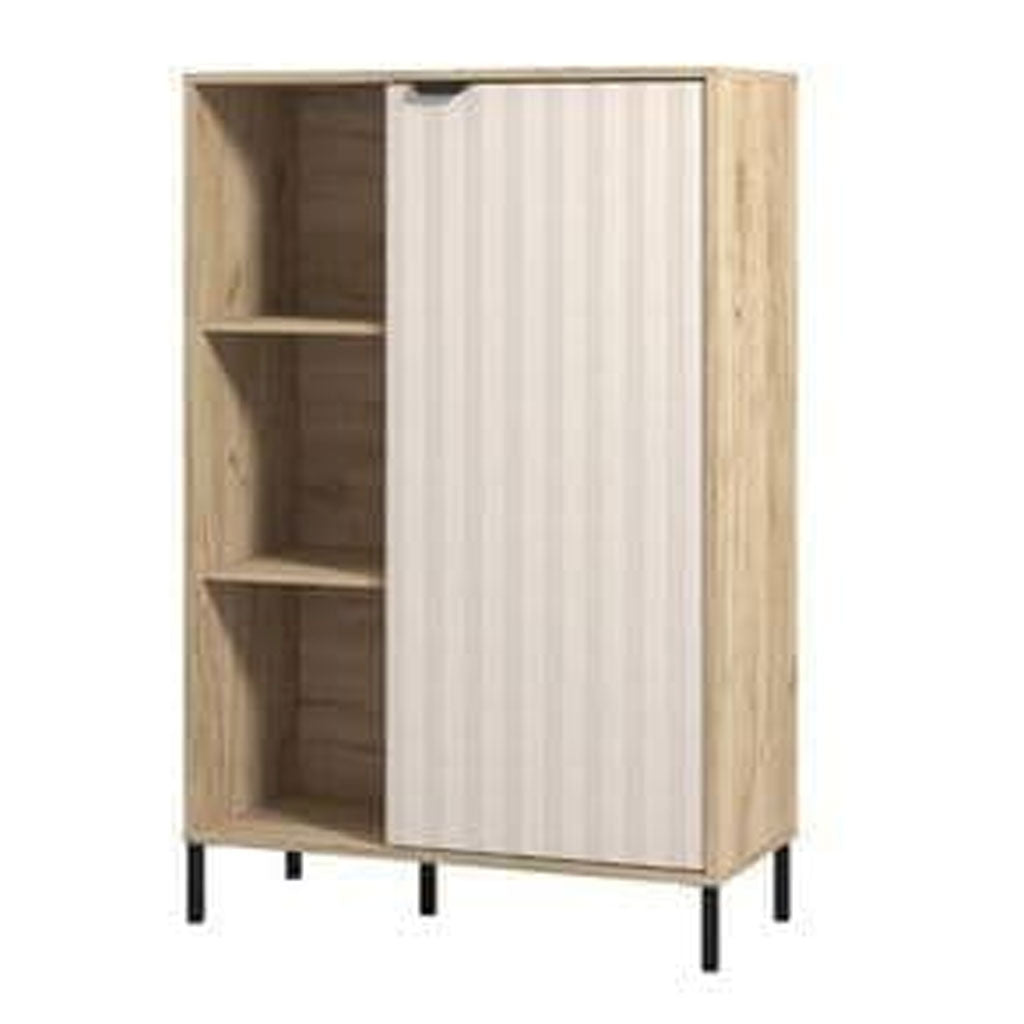 Wooden Highboard With 1 Door - Evanston