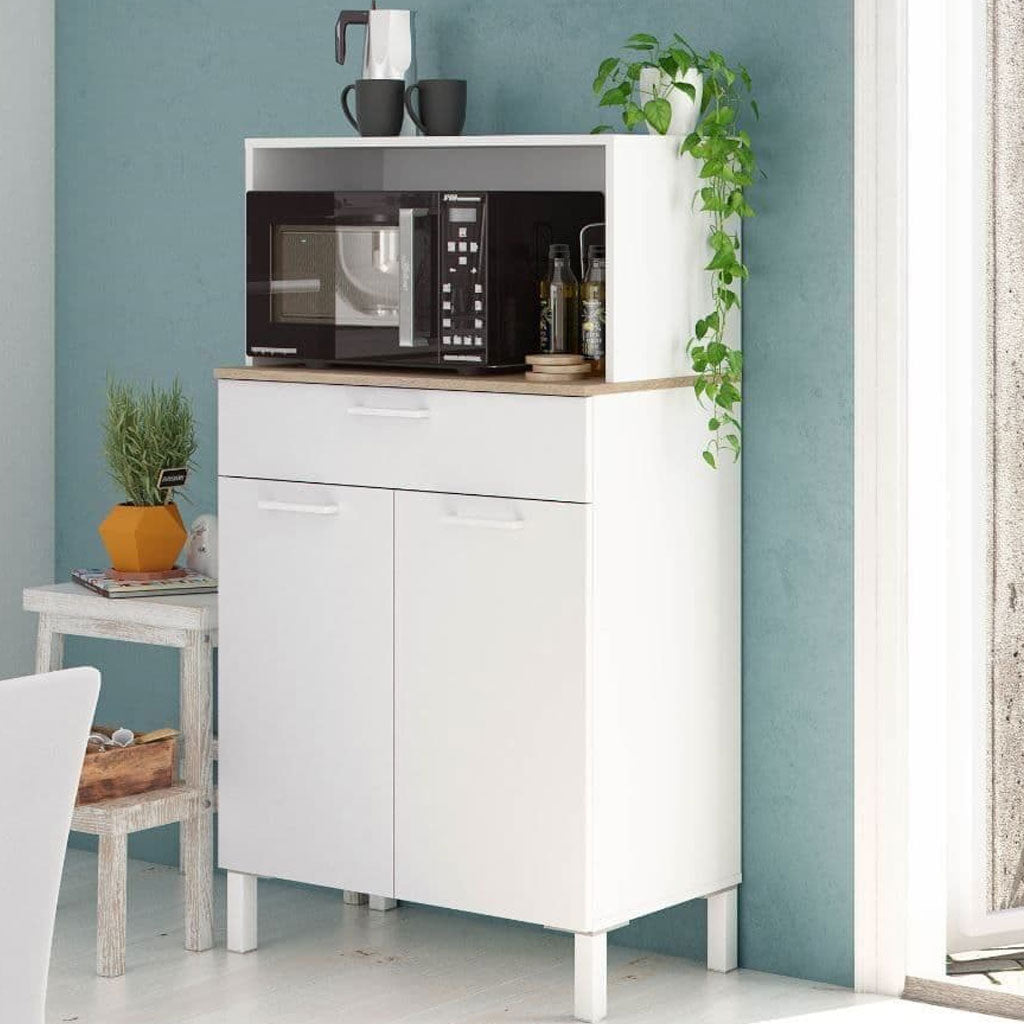 Wooden Kitchen Cabinet With 2 Doors And 1 Drawer - Denver