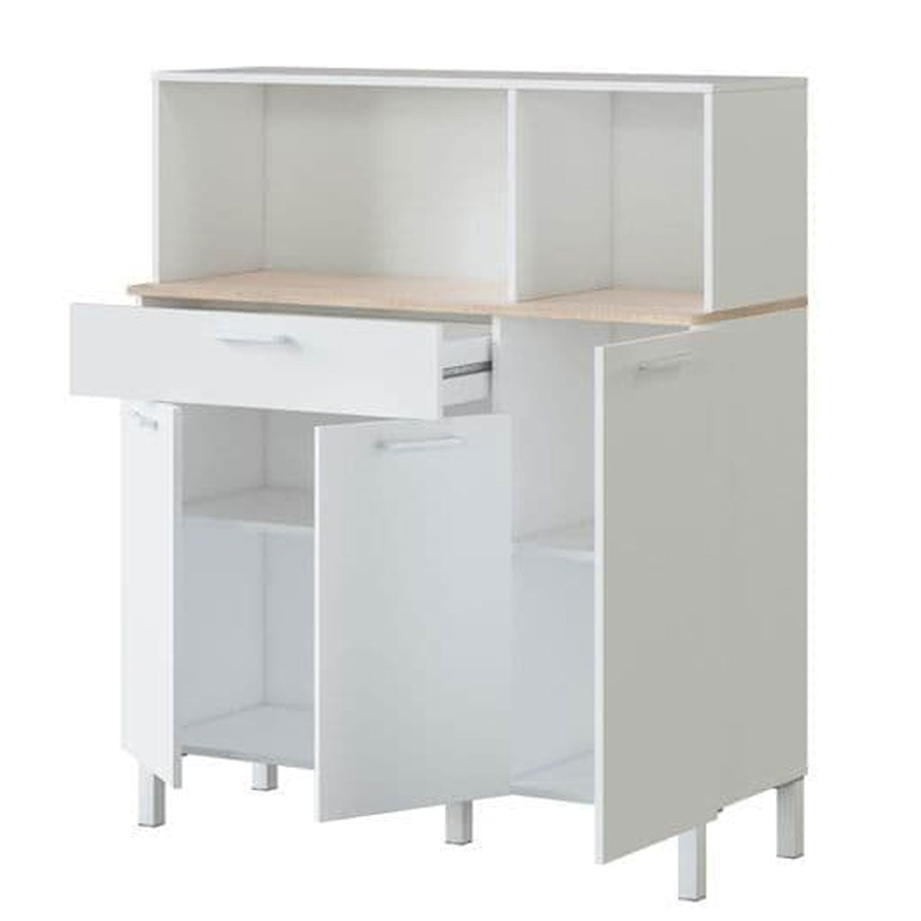 Wooden Kitchen Cabinet With 3 Doors And 1 Drawer - Denver