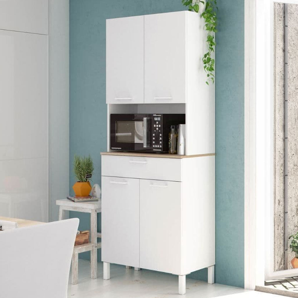 Wooden Kitchen Cabinet With 4 Doors And 1 Drawer - Denver