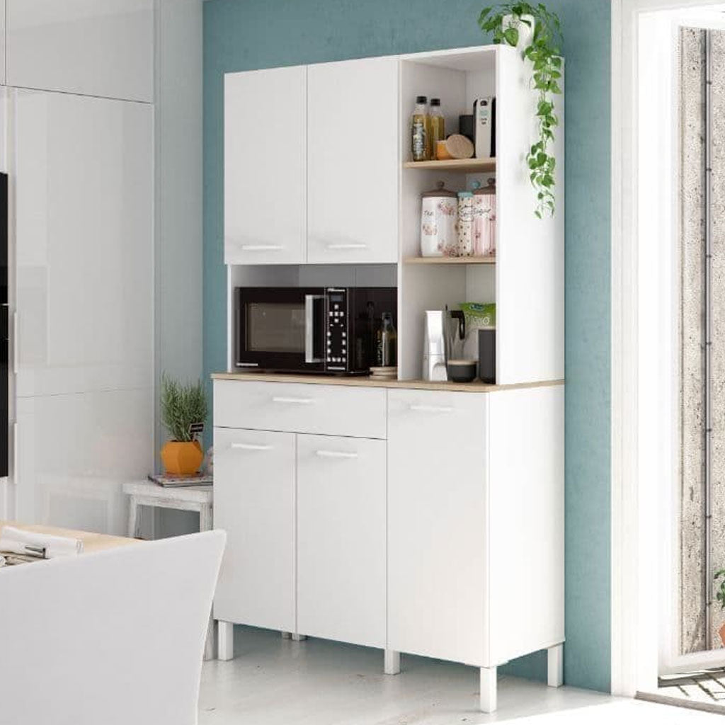 Wooden Kitchen Cabinet With 5 Doors And 1 Drawer - Denver