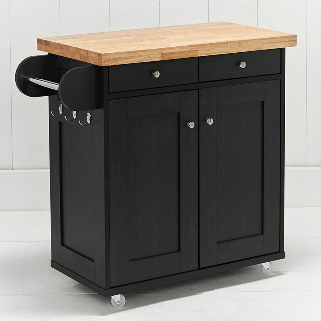Wooden Kitchen Island With 2 Doors And 2 Drawers - Portland