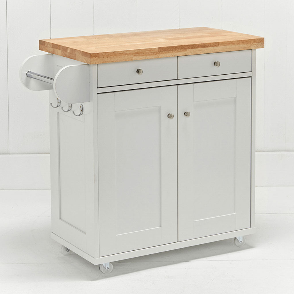 Wooden Kitchen Island With 2 Doors And 2 Drawers - Portland