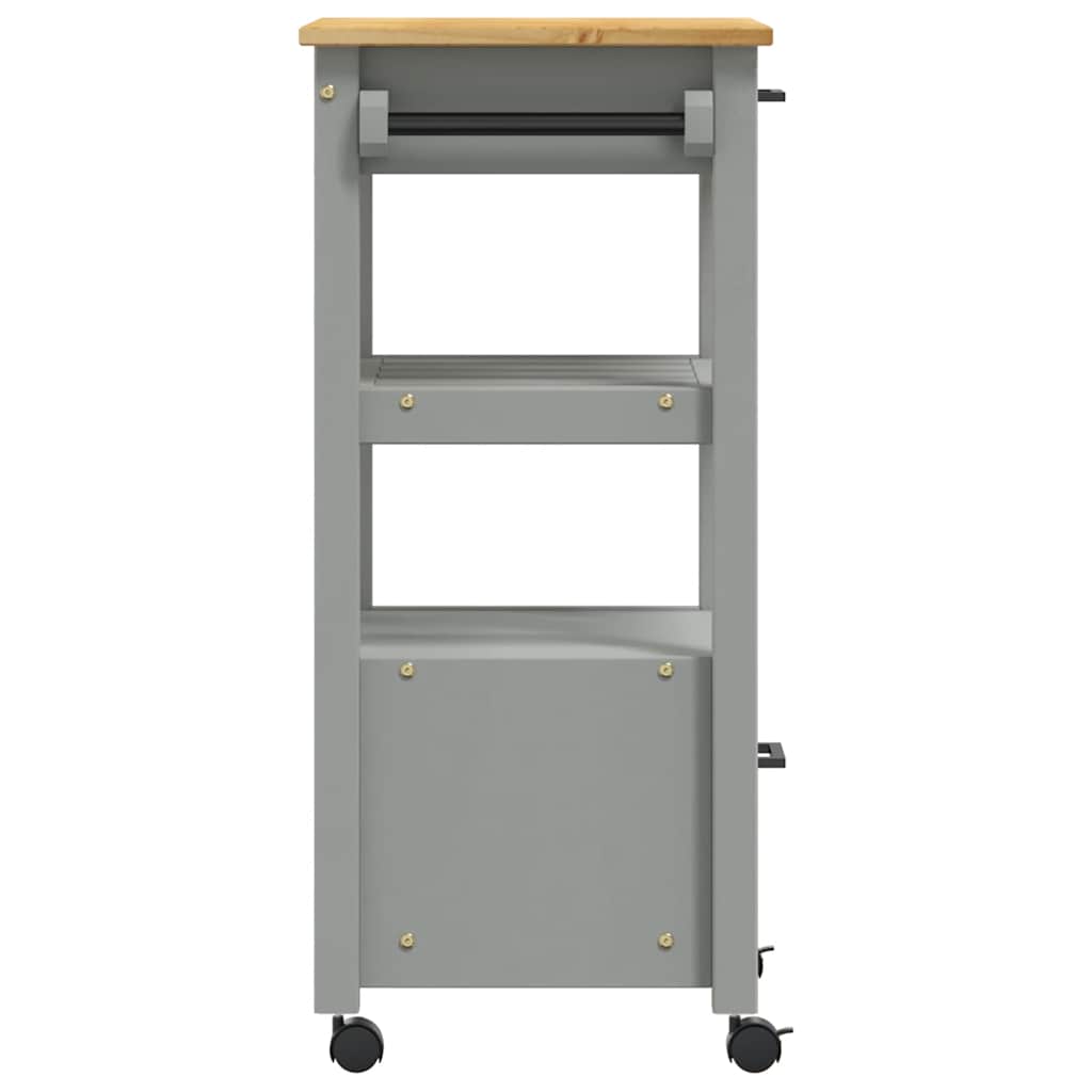 Wooden Kitchen Trolley 48cm Wide With 2 Drawers - Monza