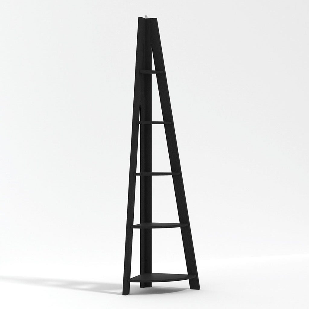Wooden Ladder Shelving Unit Corner - Tiva