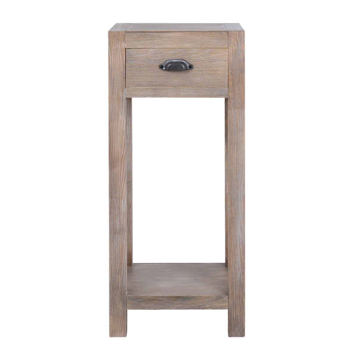 Wooden Lamp Table 35cm Wide With 1 Drawer - Haldon