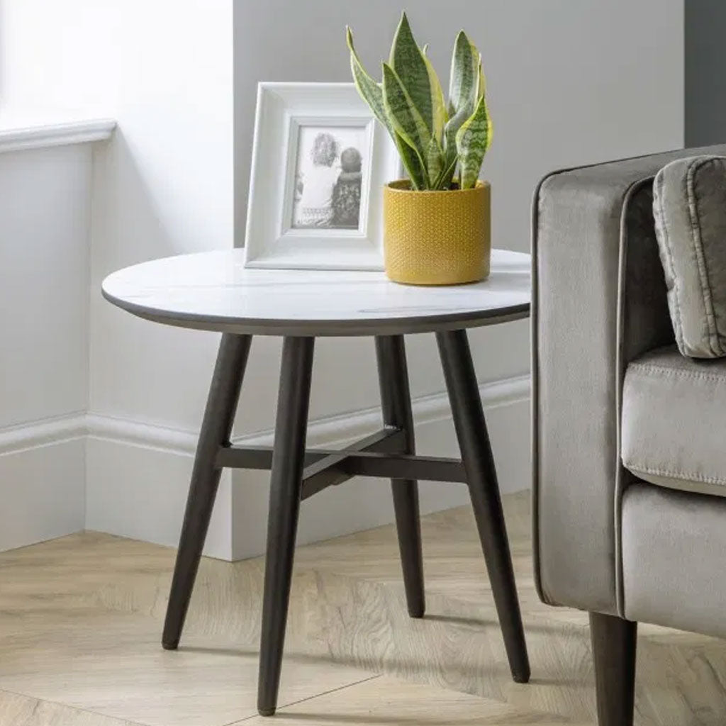 Wooden Lamp Table Round - Firenze