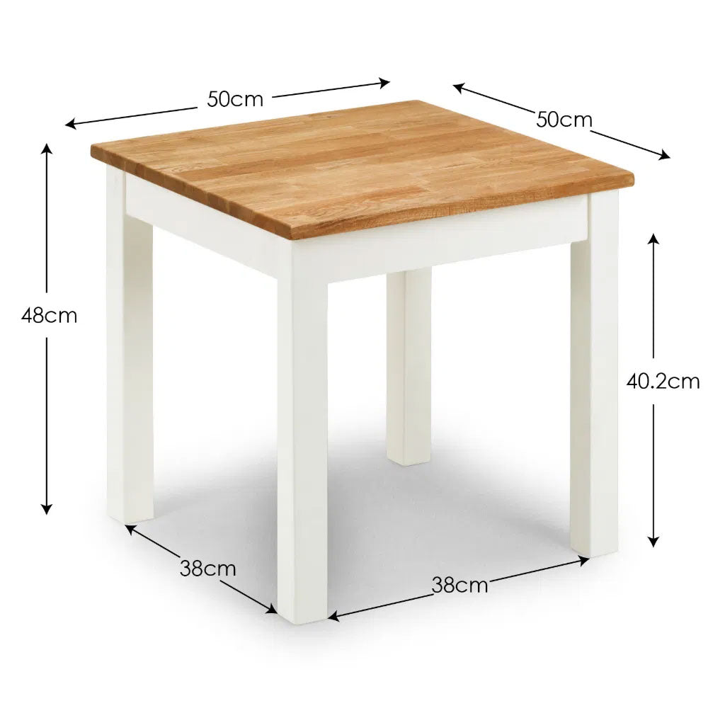 Wooden Lamp Table Square - Coxmoor