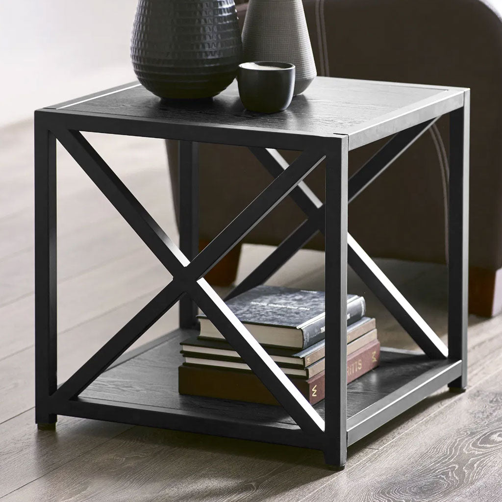 Wooden Lamp Table Square - Lima