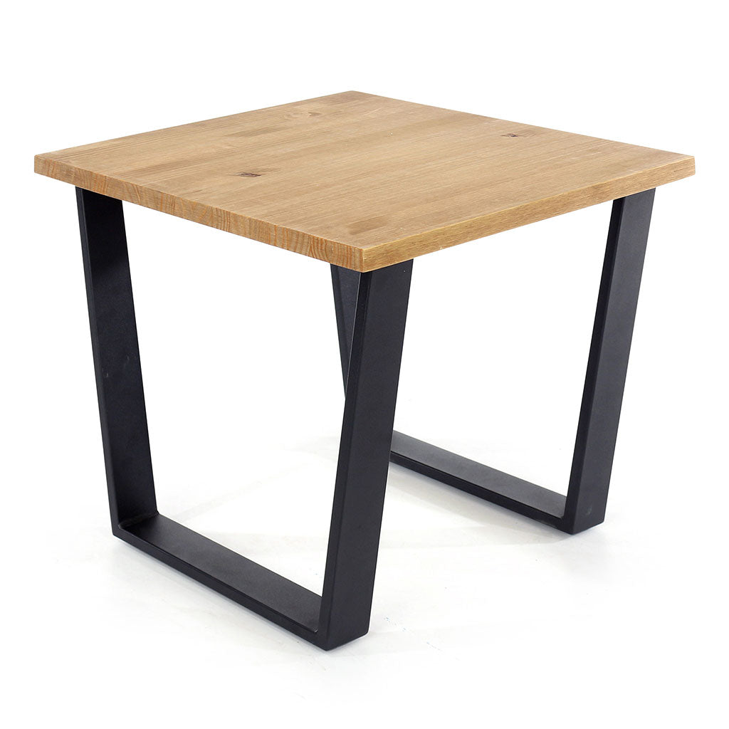 Wooden Lamp Table Square - Texas