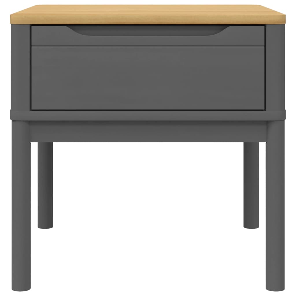 Wooden Lamp Table With 1 Drawer - Floro