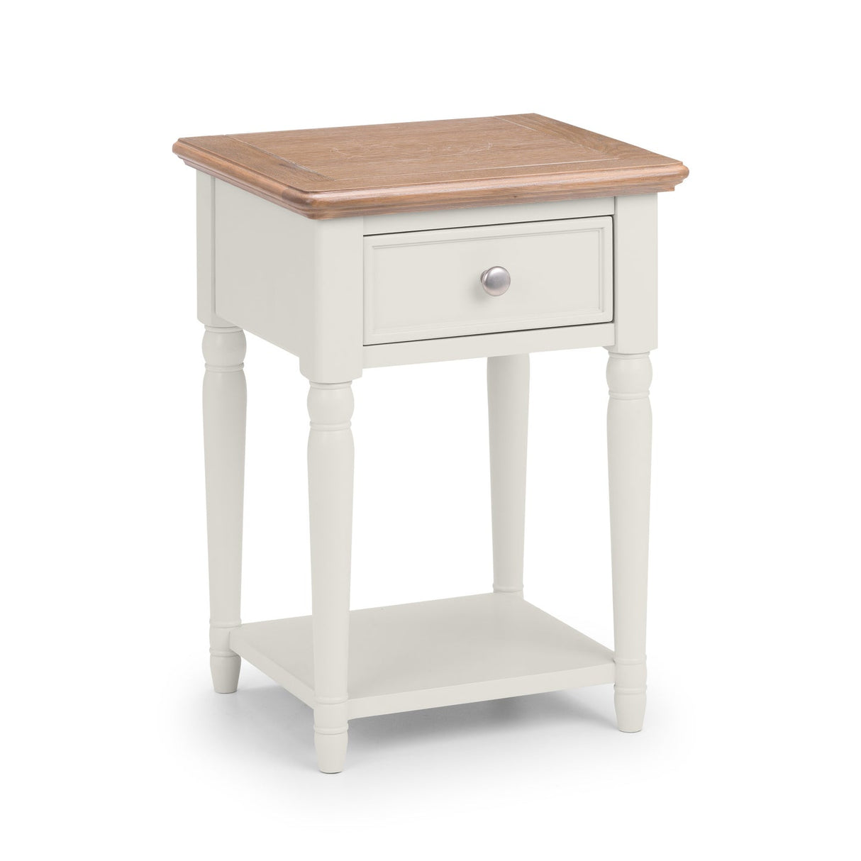 Wooden Lamp Table With 1 Drawer - Provence