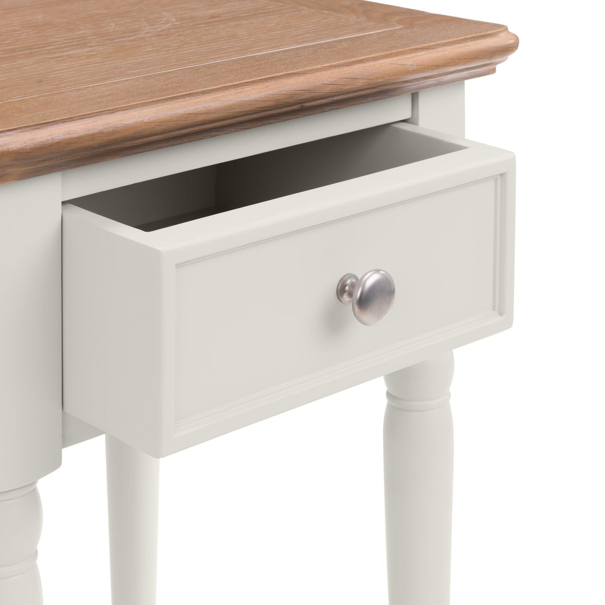Wooden Lamp Table With 1 Drawer - Provence