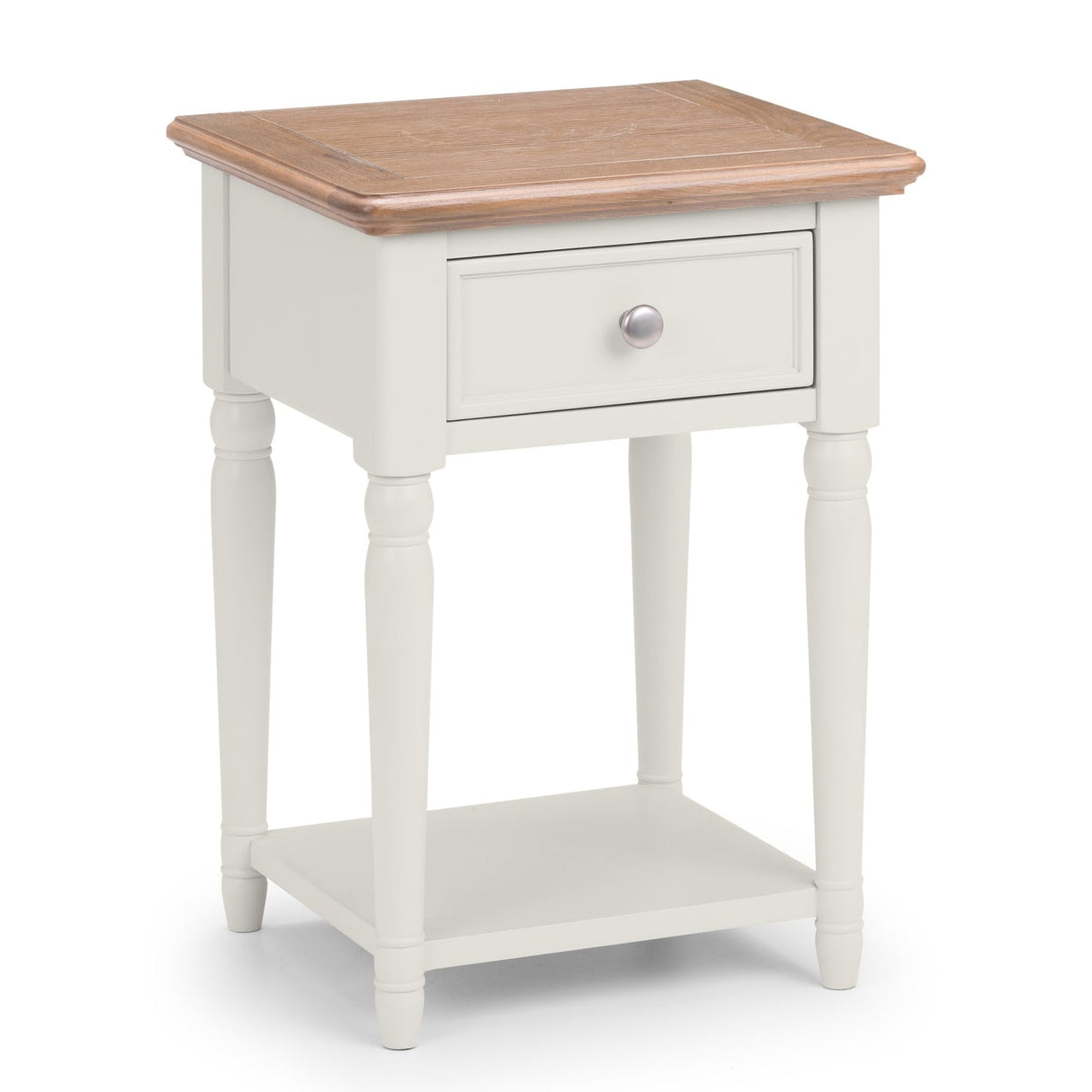 Wooden Lamp Table With 1 Drawer - Provence