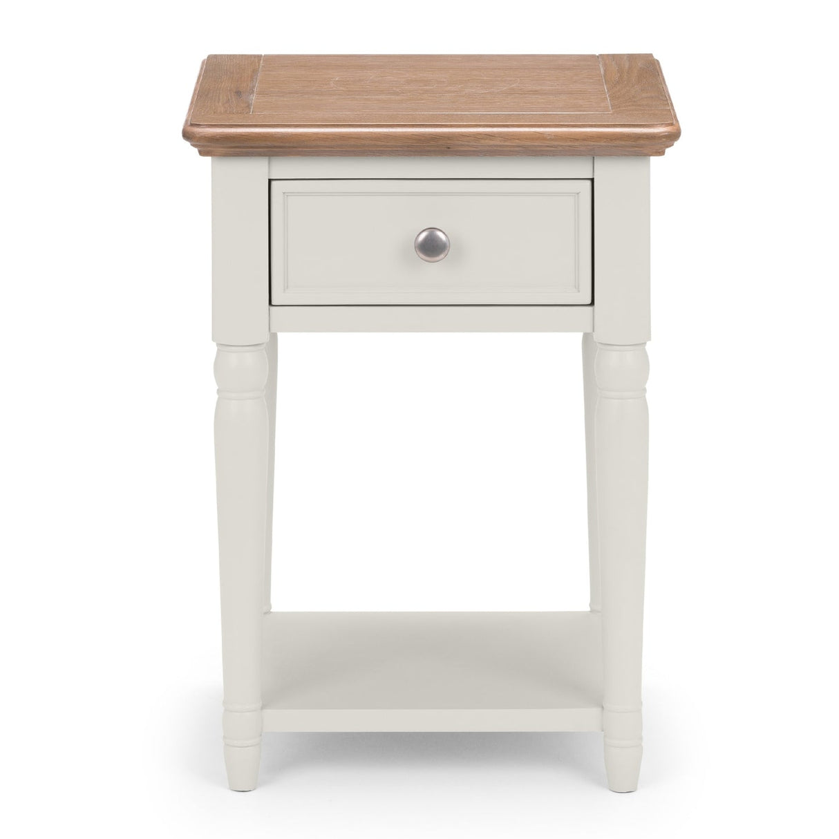 Wooden Lamp Table With 1 Drawer - Provence