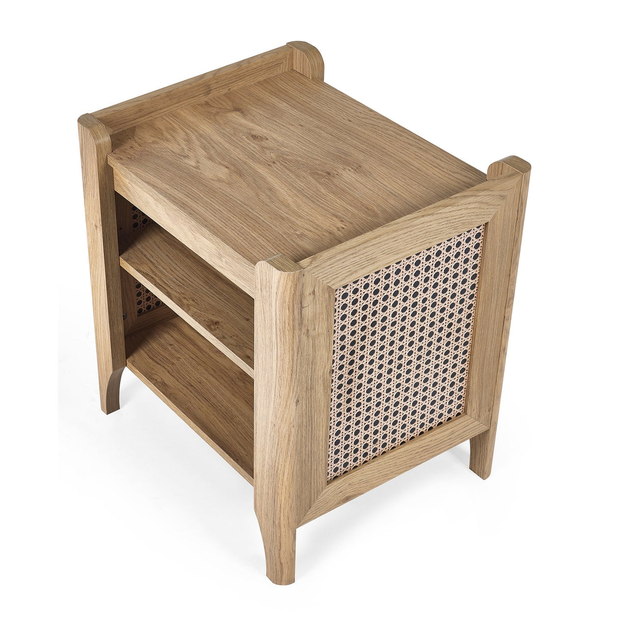 Wooden Lamp Table With Removable Shelf - Sydney