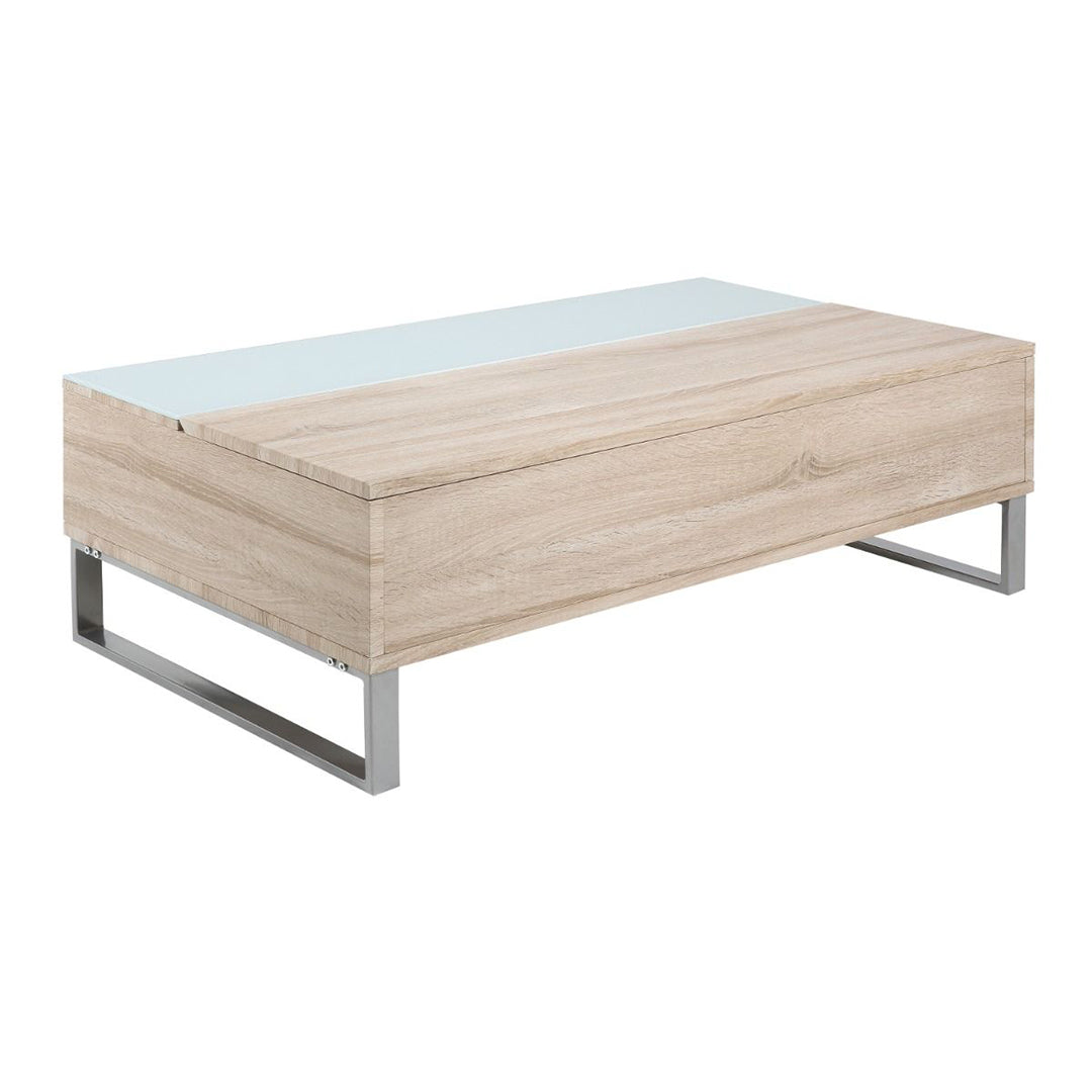 Wooden Lift Up Coffee Table With Glass Top - Azalea