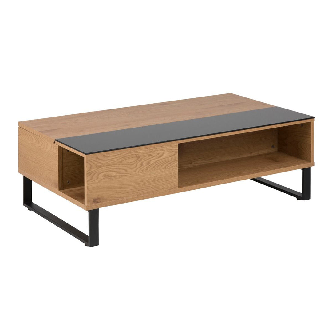 Wooden Lift Up Coffee Table With Glass Top - Azalea