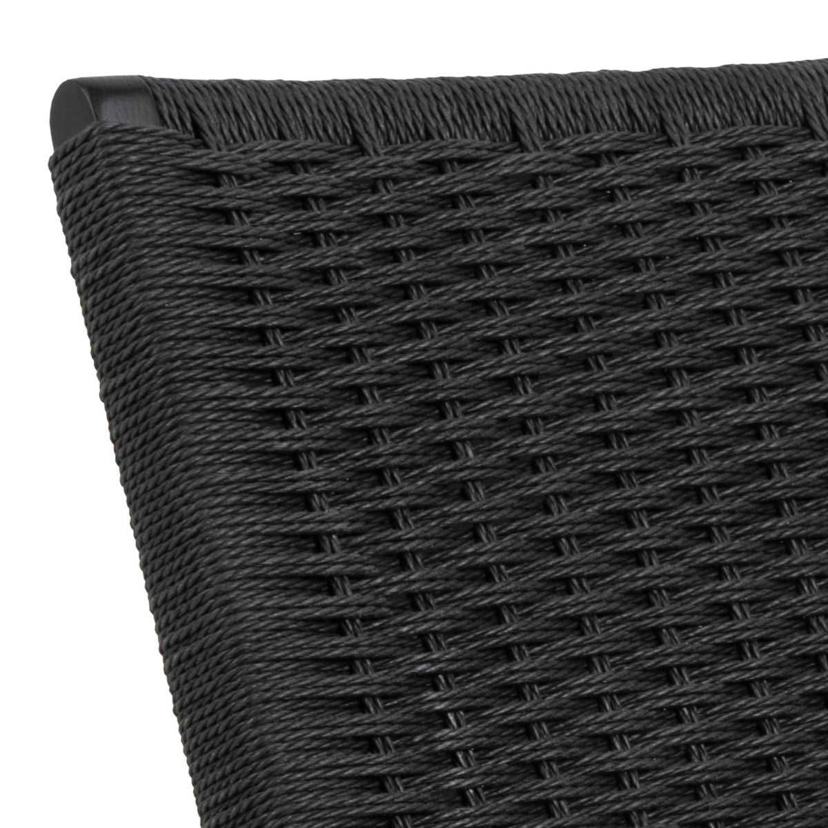 Wooden Lounge Chair With Woven Paper Plaits - Carson