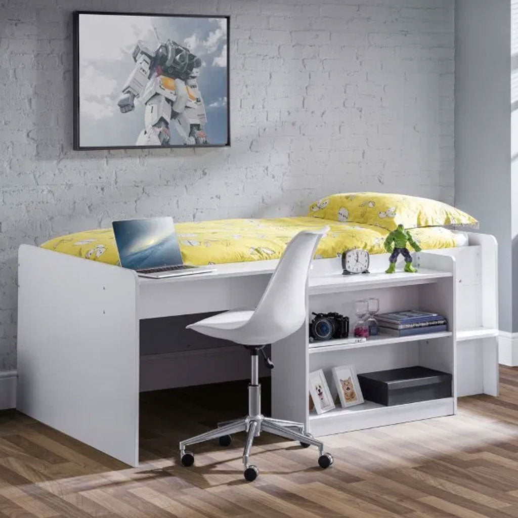Wooden Mid Sleeper Bed - Neptune