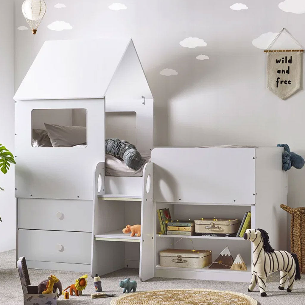 Wooden Mid Sleeper Bed - Orpheus