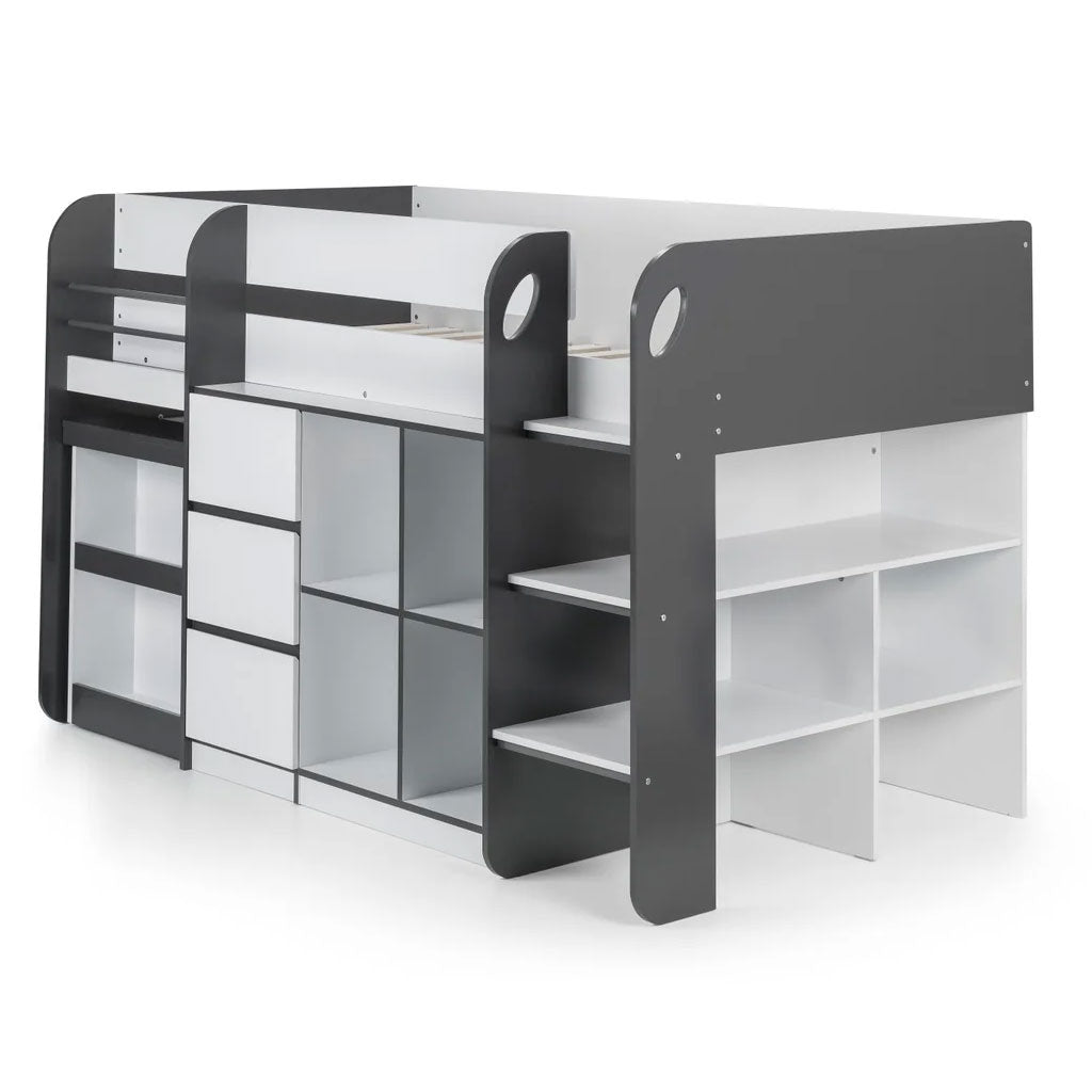 Wooden Mid Sleeper Bed - Saturn