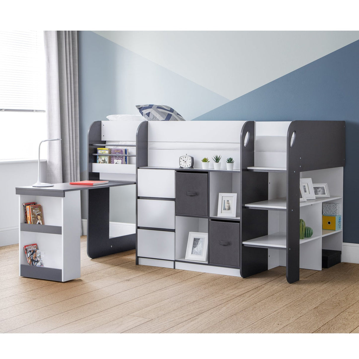 Wooden Mid Sleeper Bed - Saturn