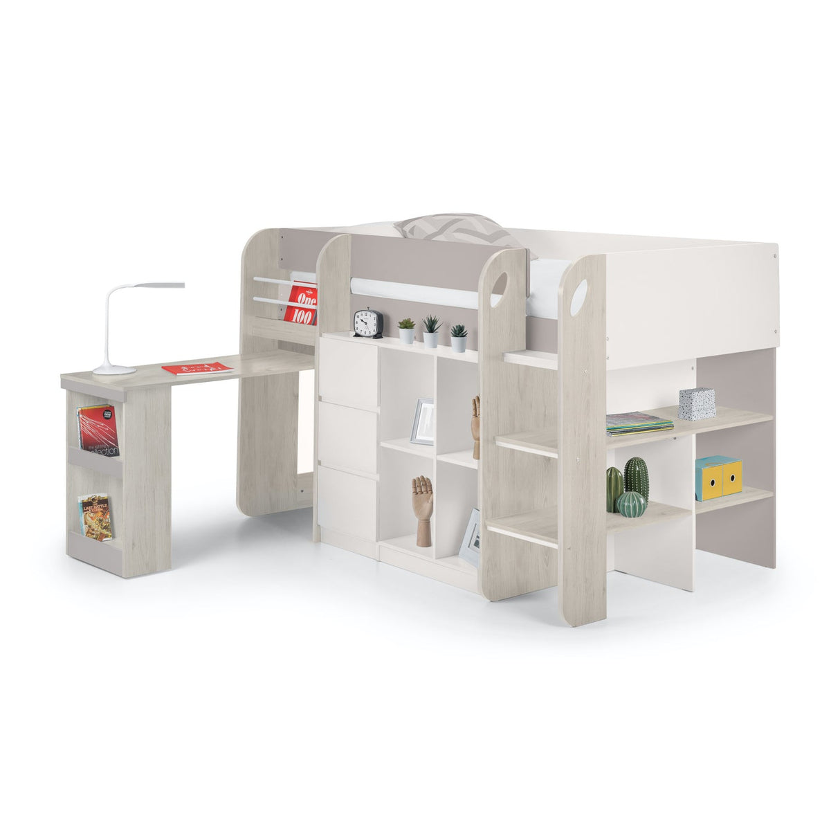 Wooden Mid Sleeper Bed - Saturn