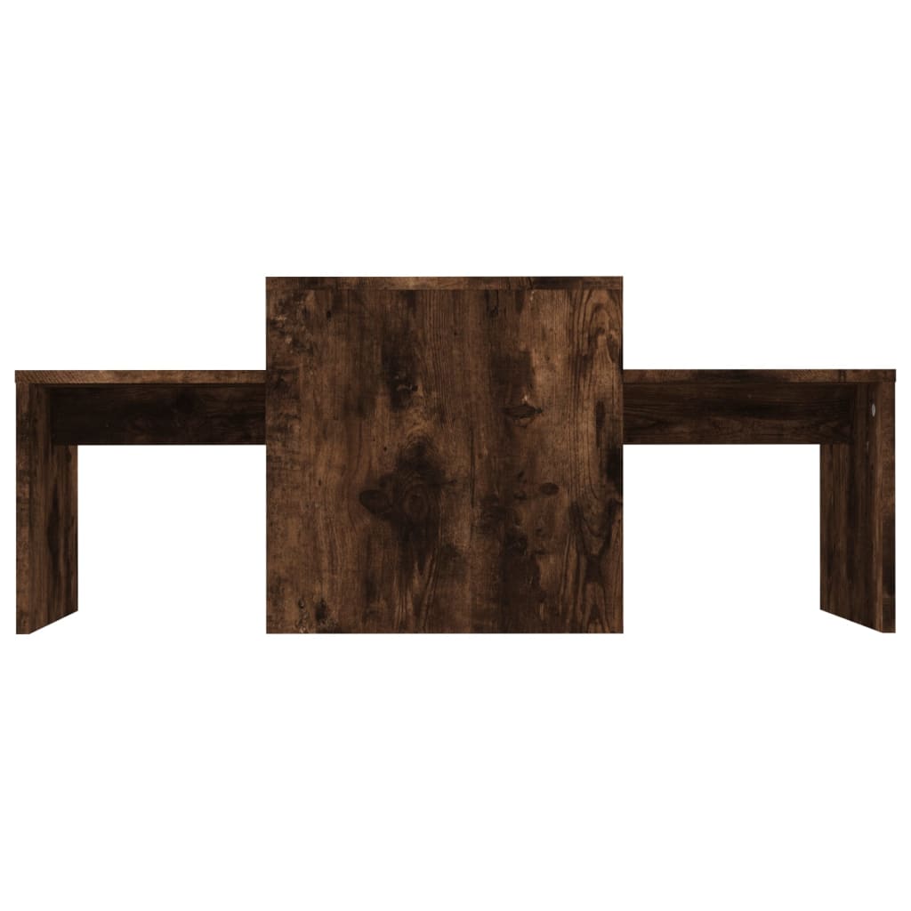 Wooden Nest Of 2 Coffee Tables 100cm Wide - Vantage Home